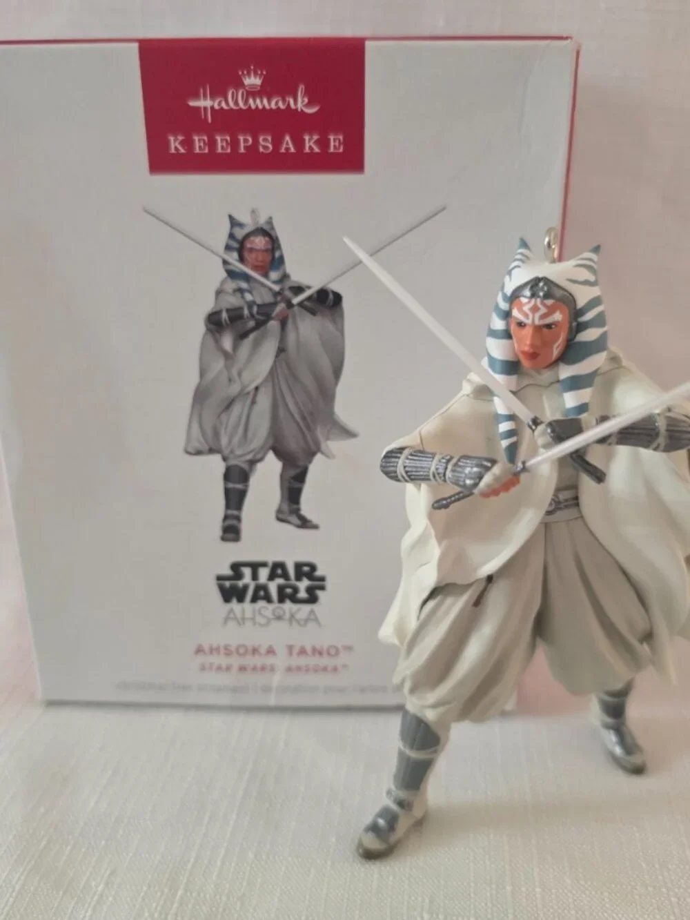 Hallmark Keepsake Star Wars Ahsoka Tano Christmas Ornament White Robes QXR8705